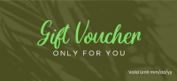 Tropical Shadow Gift Certificate