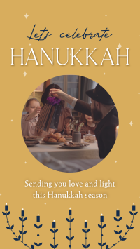 Hanukkah Family Tradition Facebook Story