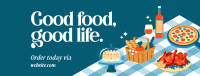 Good Food Quote Facebook Cover