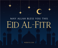 Night Sky Eid Al Fitr Facebook Post