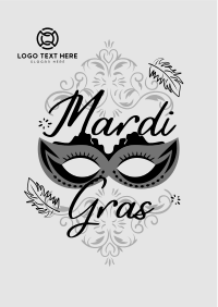 Decorative Mardi Gras Flyer