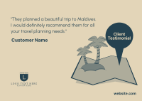 Travel Testimonial Postcard