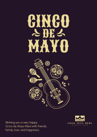 Guitar Cinco De Mayo Poster