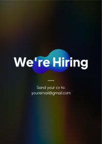 We're Hiring Holographic Flyer