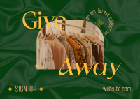 Elegant Fashion Giveaway Postcard Design