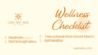 Wellness Checklist Facebook Event Cover