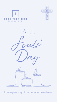 Soul's Day Candle Instagram Story Design