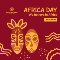 Africa Day Masks Instagram Post