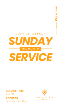 Sunday Worship Service Instagram Story