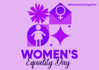 Happy Women's Equality Postcard