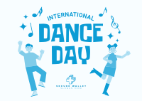 World Dance Day Postcard