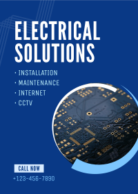 Professional Electrician Services Flyer