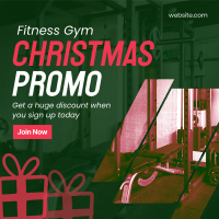 Christmas Gym Promo Linkedin Post