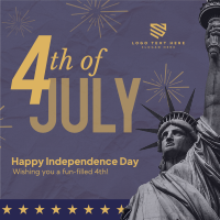 Fourth of July Greeting Instagram Post