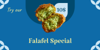 Restaurant Falafel Special  Twitter Post