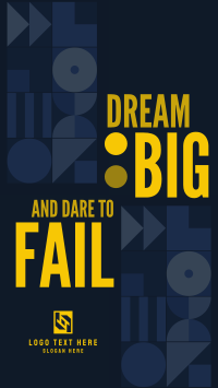 Dream Big, Dare to Fail Facebook Story