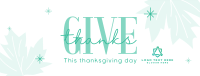 Minimalist Thanksgiving Facebook Cover Design