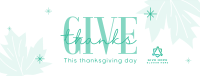 Minimalist Thanksgiving Facebook Cover Image Preview