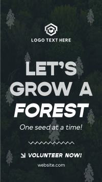 Forest Grow Tree Planting Instagram Story