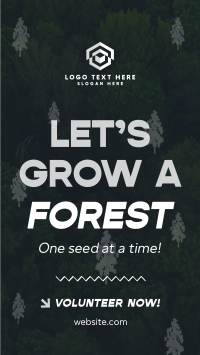 Forest Grow Tree Planting Instagram Story