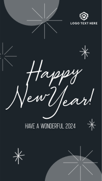 Wonderful New Year Welcome Facebook Story