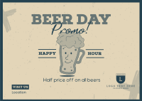 Happy Beer Postcard