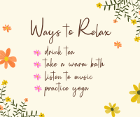 Ways to relax Facebook Post