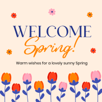 Welcome Spring Greeting Linkedin Post