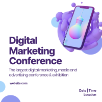 Digital Marketing Conference Linkedin Post Design