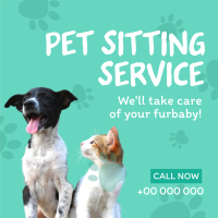 Pet Sitting Service Instagram Post Design