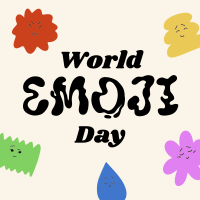 Emoji Day Blobs Linkedin Post