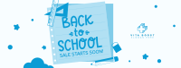 Back To School Greetings Facebook Cover Image Preview