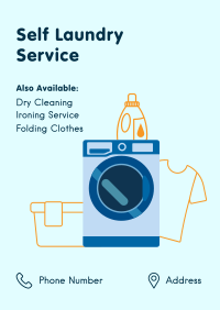 Self Laundry Cleaning Poster