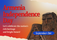 Artsakh Armenia Day Postcard