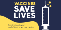 Vaccines Save Lives Twitter Post