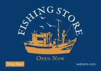 Fishing Store Postcard