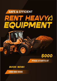 Heavy Equipment Rental Flyer