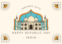 India Republic Day Postcard