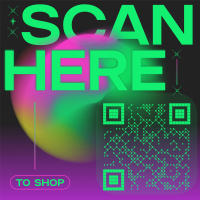 Vibrant Grainy Gradient QR Code