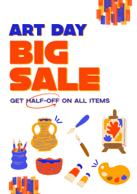 Art Materials Sale Flyer