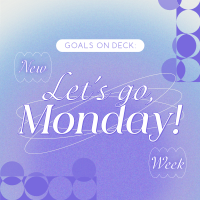 Monday Goals Motivation Instagram Post