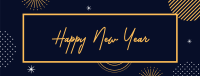 Elegant New Year Facebook Cover Design