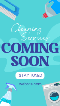 Coming Soon Cleaning Services Instagram Story