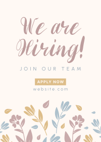 Floral Hiring Poster