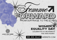 Femme Equality Greeting Postcard Image Preview