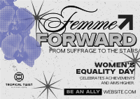 Femme Equality Greeting Postcard