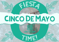 Rustic Cinco De Mayo Postcard