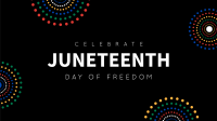 Colorful Juneteenth Zoom Background Design