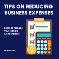 Reduce Expenses Linkedin Post Design