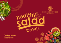 Salad Bowls Special Postcard Image Preview